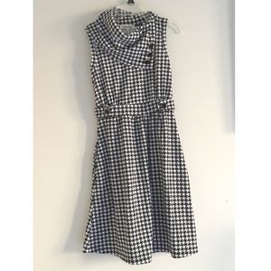 NWOT ModCloth Houndstooth Coach Tour Dress